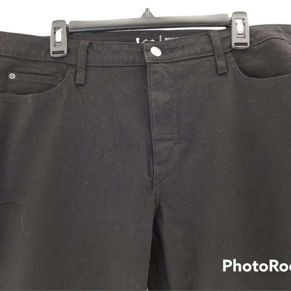 Lee Riders MidRise Boot Cut Jeans Black Deep  Dyed   Womens Size 18P Petite - Picture 5 of 6